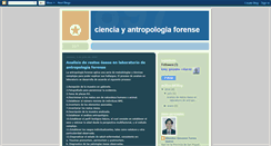 Desktop Screenshot of cienciayantropologiaforense.blogspot.com