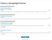 Tablet Screenshot of cienciayantropologiaforense.blogspot.com