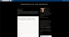 Desktop Screenshot of pennywhistlesandmoonpies.blogspot.com