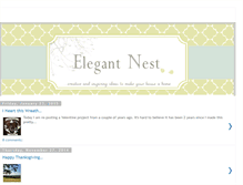 Tablet Screenshot of elegantnest.blogspot.com