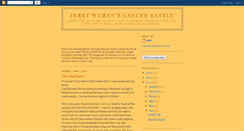 Desktop Screenshot of jerrywymanscancerbattle.blogspot.com