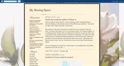 Desktop Screenshot of musingspace.blogspot.com