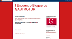 Desktop Screenshot of encuentrobloguerosgastrotur.blogspot.com