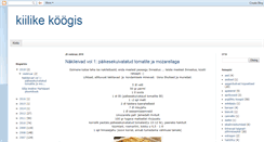 Desktop Screenshot of kiilikesetoidulaud.blogspot.com