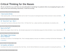 Tablet Screenshot of criticalthinkingmasses.blogspot.com