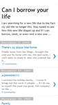 Mobile Screenshot of caniborrowyourlife.blogspot.com