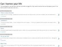 Tablet Screenshot of caniborrowyourlife.blogspot.com