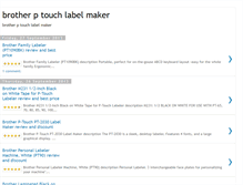 Tablet Screenshot of best-brotherptouchlabelmakerreview.blogspot.com