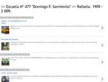 Tablet Screenshot of centenarioescuelasarmiento.blogspot.com