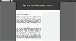 Desktop Screenshot of daily-cricket.blogspot.com