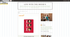 Desktop Screenshot of lifewiththemeiers.blogspot.com