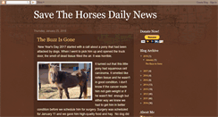 Desktop Screenshot of dailynewsatsavethehorses.blogspot.com