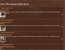 Tablet Screenshot of dailynewsatsavethehorses.blogspot.com
