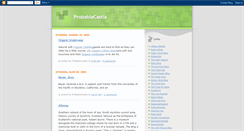 Desktop Screenshot of probablecastle.blogspot.com