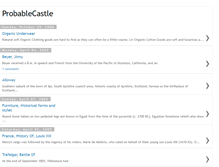 Tablet Screenshot of probablecastle.blogspot.com