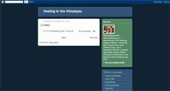 Desktop Screenshot of healinginthehimalayas.blogspot.com