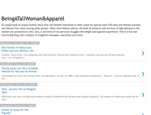 Tablet Screenshot of beingatallwomanandapparel.blogspot.com