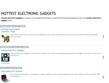 Tablet Screenshot of hottest-electronic-gadgets.blogspot.com