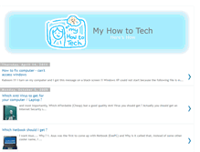 Tablet Screenshot of myhowtotech.blogspot.com