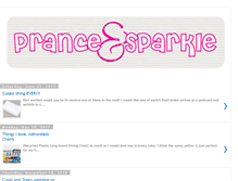 Tablet Screenshot of pranceandsparkle.blogspot.com