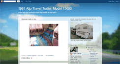Desktop Screenshot of 1961aljotraveltailerblog.blogspot.com