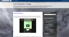 Desktop Screenshot of coolsciencethings.blogspot.com