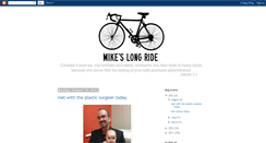 Desktop Screenshot of mikeslongride.blogspot.com