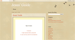 Desktop Screenshot of jesusguide.blogspot.com