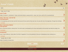 Tablet Screenshot of jesusguide.blogspot.com