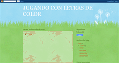 Desktop Screenshot of jugandoconletrasdecolor.blogspot.com