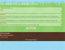 Tablet Screenshot of jugandoconletrasdecolor.blogspot.com