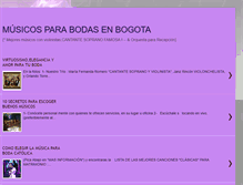 Tablet Screenshot of musicosparabodasenbogota.blogspot.com