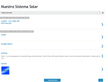 Tablet Screenshot of espacionuestrosistemasolar.blogspot.com