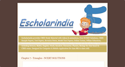 Desktop Screenshot of escholarindia.blogspot.com