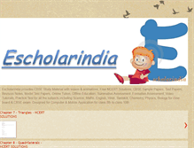 Tablet Screenshot of escholarindia.blogspot.com