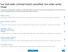 Tablet Screenshot of lawandordercriminalintentcancelled.blogspot.com