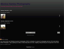 Tablet Screenshot of monicahambyphotography.blogspot.com