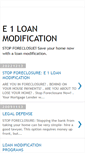 Mobile Screenshot of e1loanmodification.blogspot.com