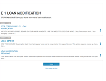 Tablet Screenshot of e1loanmodification.blogspot.com