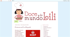 Desktop Screenshot of docemundodelili.blogspot.com