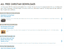 Tablet Screenshot of allfreechristiandownloads.blogspot.com