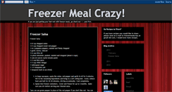 Desktop Screenshot of freezermealcrazy.blogspot.com