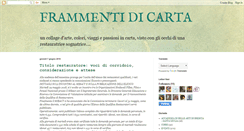 Desktop Screenshot of frammentidicarta.blogspot.com