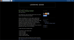 Desktop Screenshot of lookinggoodtay.blogspot.com