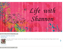 Tablet Screenshot of lifewithshannon.blogspot.com