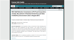 Desktop Screenshot of careerjobguide.blogspot.com
