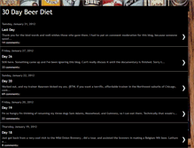 Tablet Screenshot of 30daybeerdiet.blogspot.com