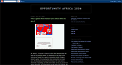 Desktop Screenshot of opportunityafrica2006.blogspot.com