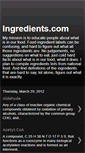 Mobile Screenshot of ingredientslisting.blogspot.com