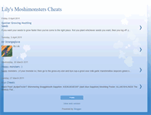 Tablet Screenshot of lilysmoshimonsterscheats.blogspot.com